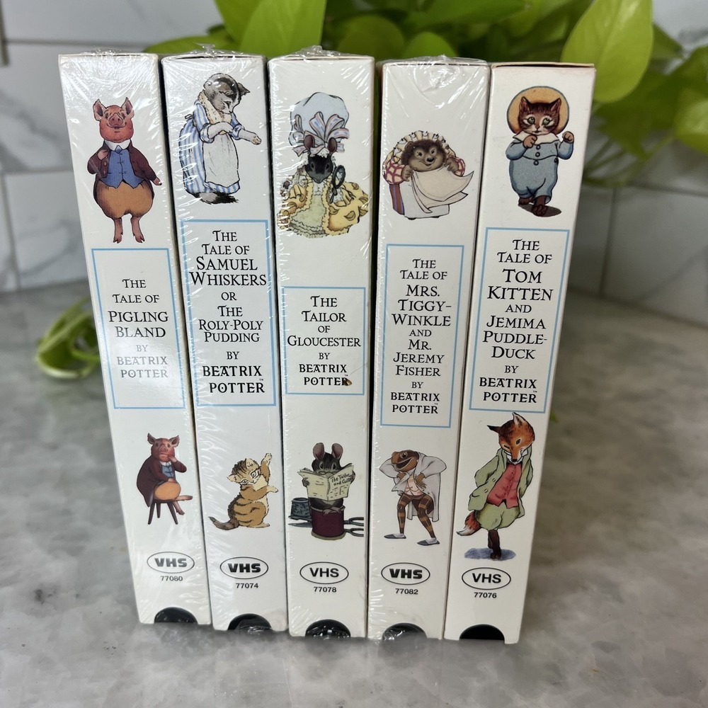 Beatrix Potter The World Of Peter Rabbit Set of 5 , 4  Are Sealed Collectors Edt